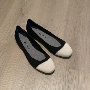 Rothy’s square toe flats.